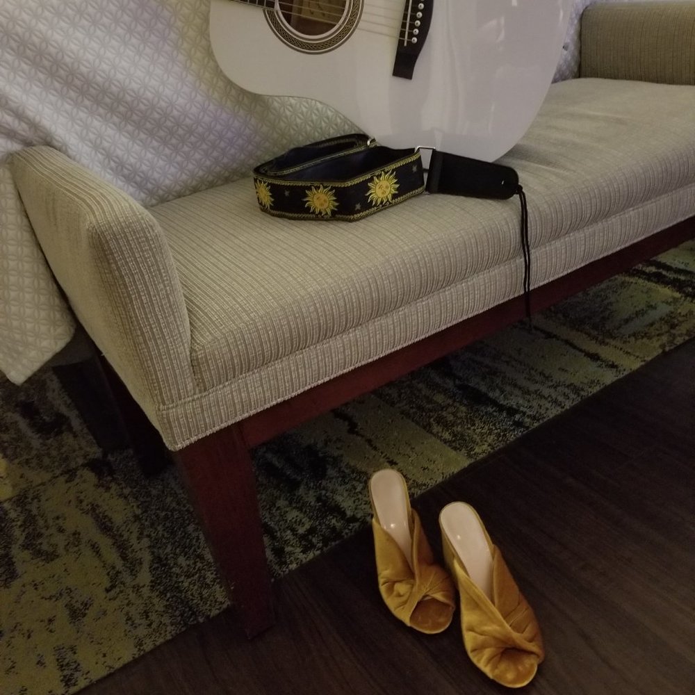 Sunkiss Amber Velour Mules - Picture 3 of 3